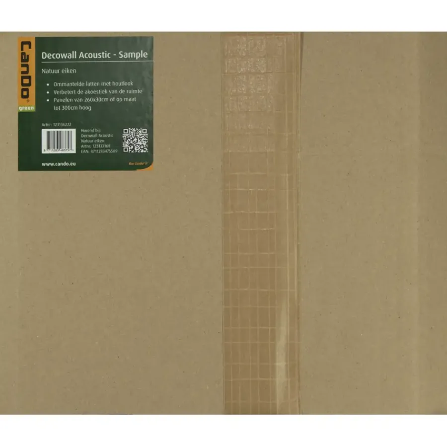 CanDo Kleurstaal lattenwand Decowall Acoustic natuur eiken 25x30cm Sale