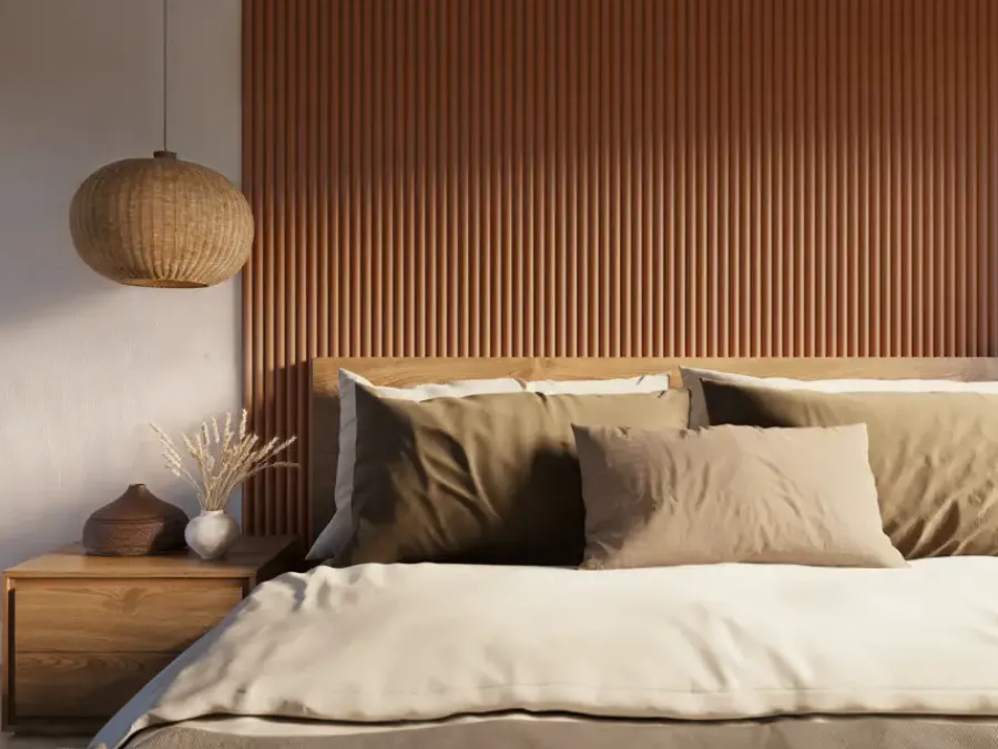 CanDo Kleurstaal lattenwand Decowall Acoustic Curve terra 25x30cm Sale