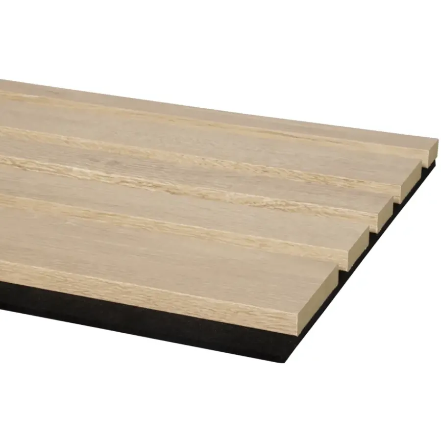 CanDo Kleurstaal lattenwand Decowall Acoustic Blend naturel eiken 25x30cm New