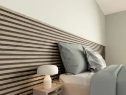 CanDo Kleurstaal lattenwand Decowall Acoustic vergrijsd eiken 25x30cm Clearance
