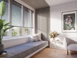 CanDo Kleurstaal lattenwand Decowall Acoustic vergrijsd eiken 25x30cm Clearance