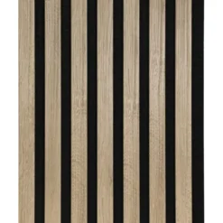 CanDo Kleurstaal lattenwand Decowall Acoustic vergrijsd eiken 25x30cm Clearance