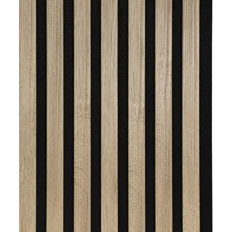 CanDo Kleurstaal lattenwand Decowall Acoustic vergrijsd eiken 25x30cm Clearance