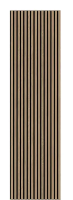 Silentlines Kleurstaal lattenwand geolied eiken 20x30 cm Hot