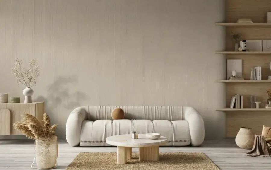 Silentlines Kleurstaal lattenwand vilt zand 20x30 cm Outlet