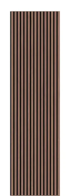 Silentlines Kleurstaal lattenwand walnoot 20 x 30 cm Clearance