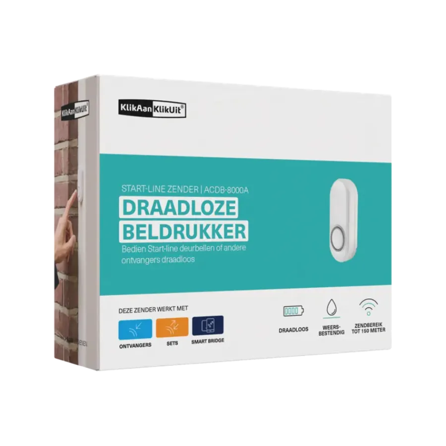 KlikAanKlikUit Draadloze drukknop ACDB-8000A W Hot