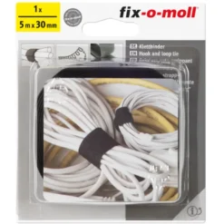 Fix-o-moll Klittenbinder zwart 5 meter x 30 mm Best