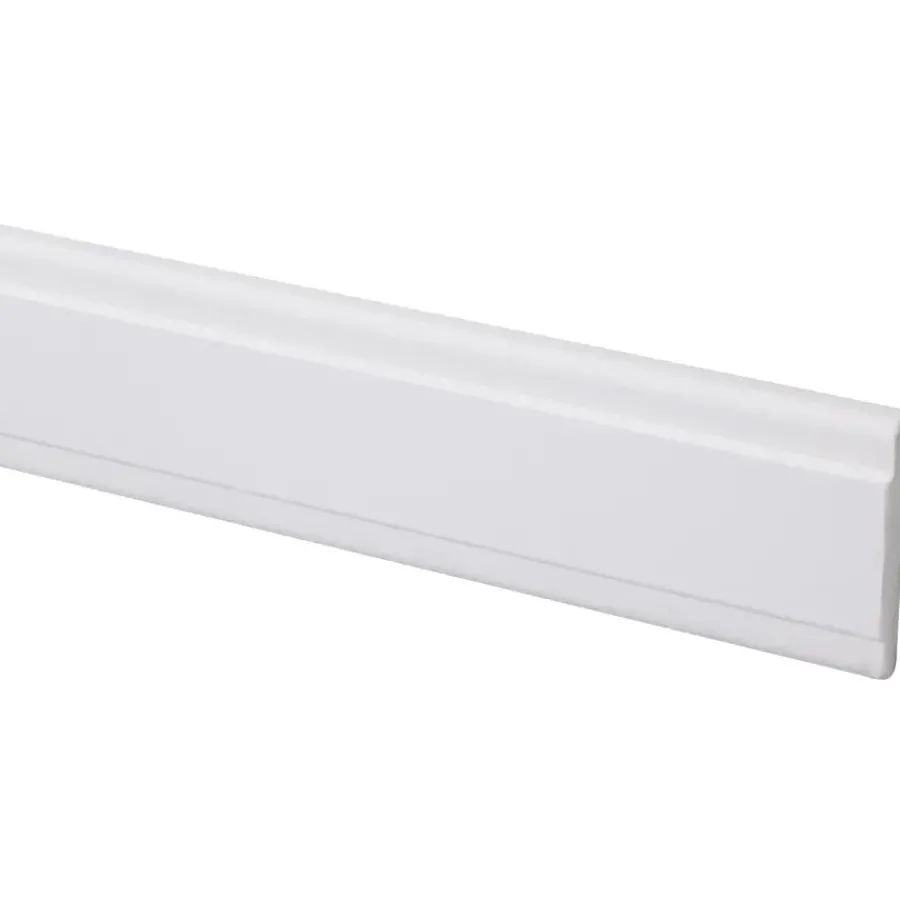 Geen Koplat MDF klassiek wit gegrond 12x68mm 270cm New