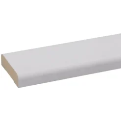 Geen Koplat MDF recht wit gegrond 12x45mm 270cm Best