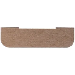 Geen Koplat MDF recht wit gegrond 12x45mm 270cm Best