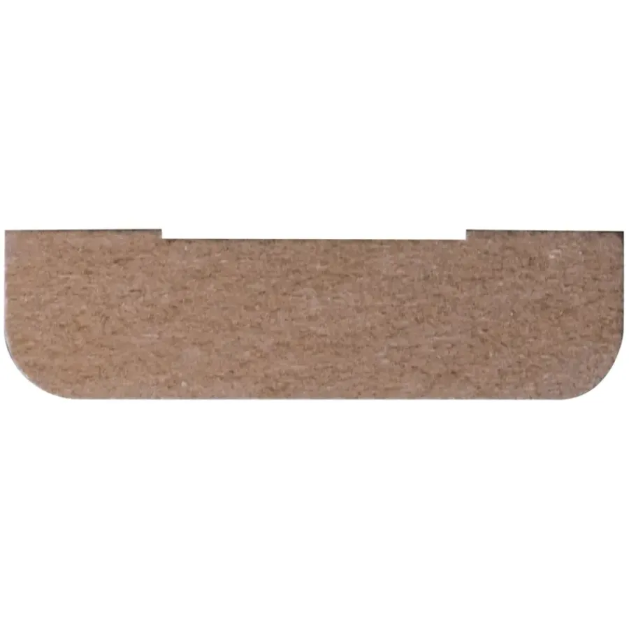 Geen Koplat MDF recht wit gegrond 12x45mm 270cm Best