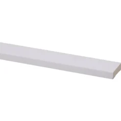 Geen Koplat MDF schuin wit gegrond 12x45mm 270cm Clearance
