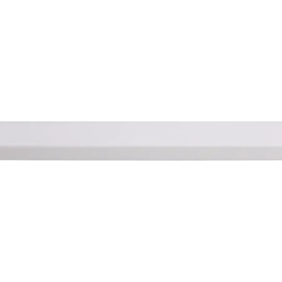 Geen Koplat MDF schuin wit gegrond 12x45mm 270cm Clearance