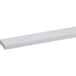 Geen Koplat MDF schuin wit gegrond 12x45mm 270cm Clearance
