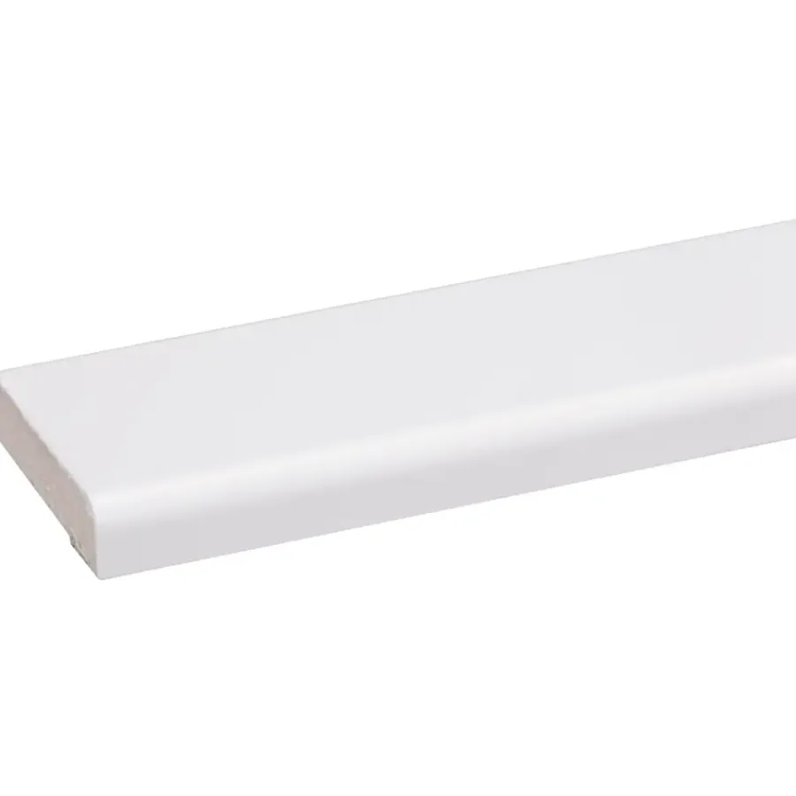 Geen Koplat recht grenen wit gelakt 12x45mm 270cm Sale