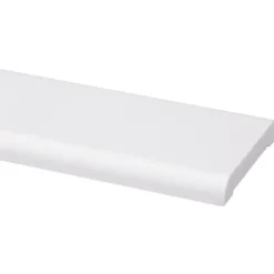 Geen Koplat recht grenen wit gelakt 12x68mm 270cm Best