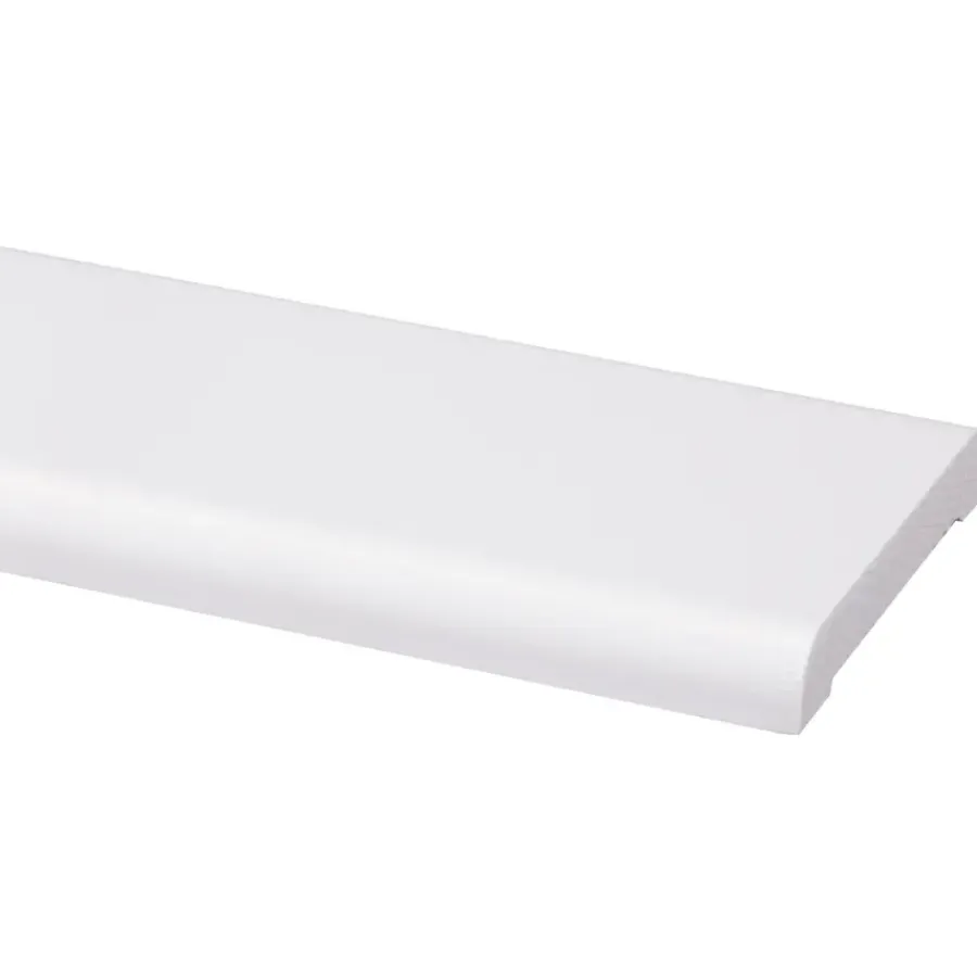 Geen Koplat recht grenen wit gelakt 12x68mm 270cm Best
