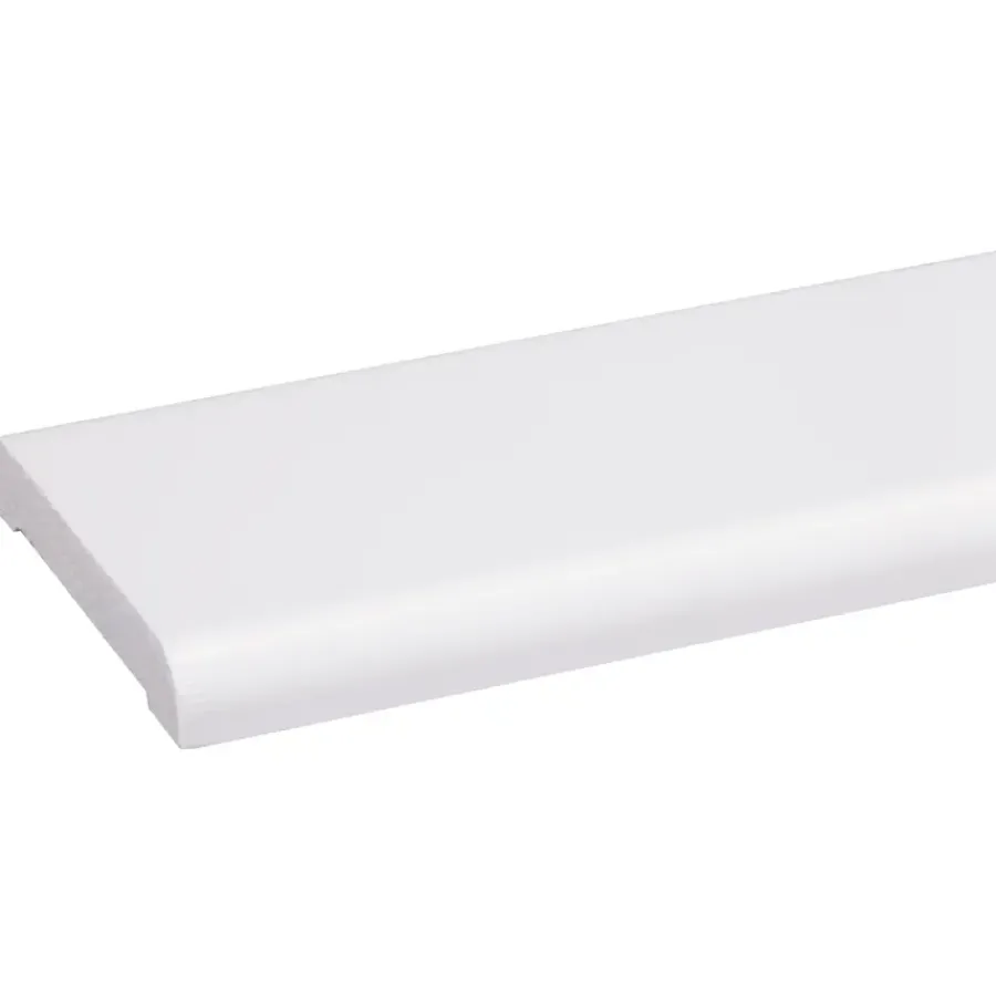 Geen Koplat recht grenen wit gelakt 12x68mm 270cm Best