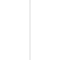 Geen Koplat recht grenen wit gelakt 12x68mm 270cm Best