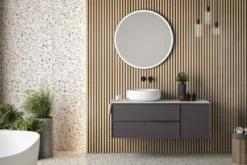 Geen Lattenwand badkamer 260x52 cm licht eiken, dikte 15 mm Outlet