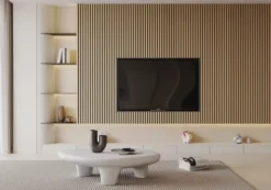 Silentlines Lattenwand licht eiken 260 x 52,6 cm dikte 22 mm