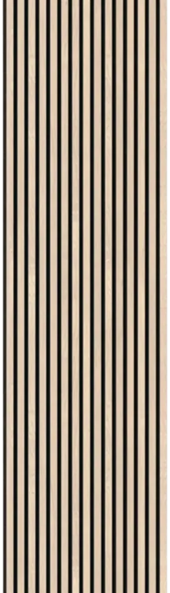 Silentlines Lattenwand licht eiken 260 x 52,6 cm dikte 22 mm
