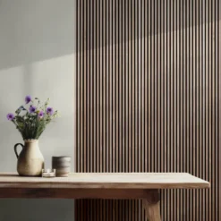 Geen Lattenwand Melbourne 260x52cm walnoot, dikte 9,7 mm 2 stuks per pak Discount