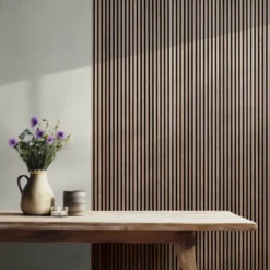 Geen Lattenwand Melbourne 260 x 52 cm walnoot dikte 9,7 mm los Discount