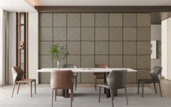 Silentlines Lattenwand tegel Hongaarse punt licht eiken 55,3x55,3 cm, dikte 22 mm - 2 stuks per pak