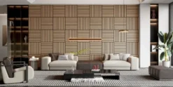 Silentlines Lattenwand tegel 55,3x55,3 cm licht eiken, dikte 22 mm - 2 stuks (0,612m²) Outlet
