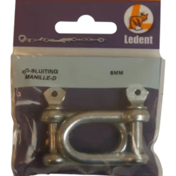 Ledent D-sluiting verzinkt 8 mm