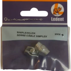 Ledent kabelklem simplex tot Ø 2 mm verzinkt (2 stuks)