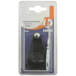 Ledent koordspanner met karabijnhaak zwart 6 mm