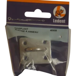 Ledent oog op plaat 40 mm