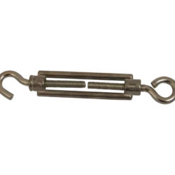 Ledent spanwartel haak/oog verzinkt 6 mm (2 stuks)