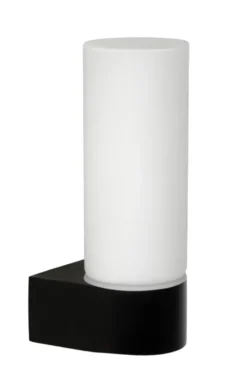 Lucide badkamer wandlamp 1-lichts Jesse IP44 zwart