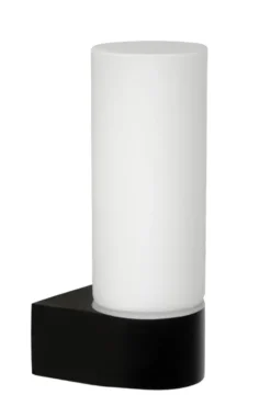 Lucide badkamer wandlamp 1-lichts Jesse IP44 zwart