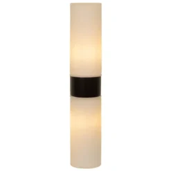 Lucide badkamer wandlamp 2-lichts Jesse IP44 zwart