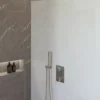 Marho Valdra regendouche set inbouw met thermostaatkraan 30 cm geborsteld staal