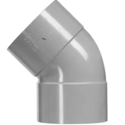Martens PVC bocht 45° grijs 2x mof 125 mm Hot