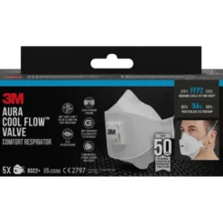 3M  Aura stofmasker 9322 FFP2 met ventiel Discount