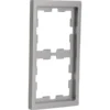Merten D-Life afdekraam 2-voudig edelstaal New