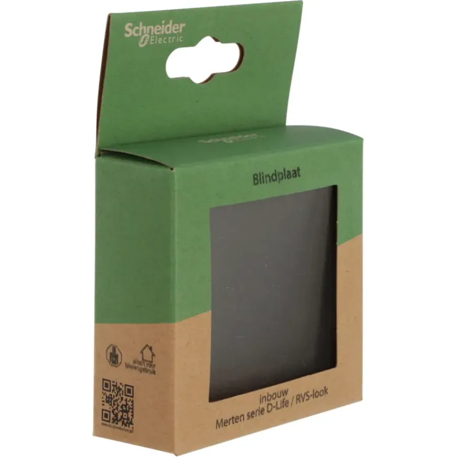 Merten D-Life blindplaat edelstaal Discount