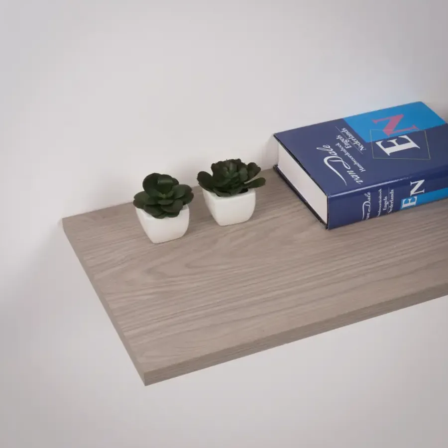 Geen Meubelpaneel grijs eiken ABS 120x30 cm 18 mm New