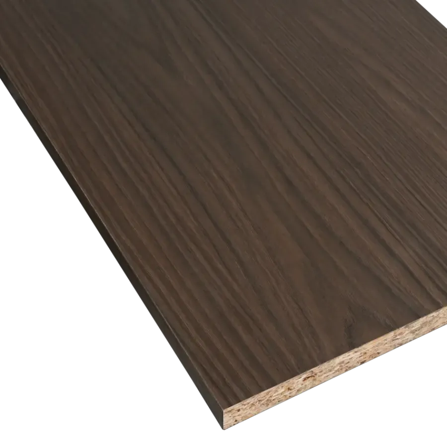 Geen Meubelpaneel marone eiken ABS 240x40 cm 18 mm Outlet