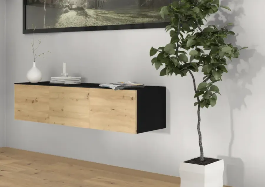 Geen Meubelpaneel zwart ABS 120x40 cm 18 mm Discount