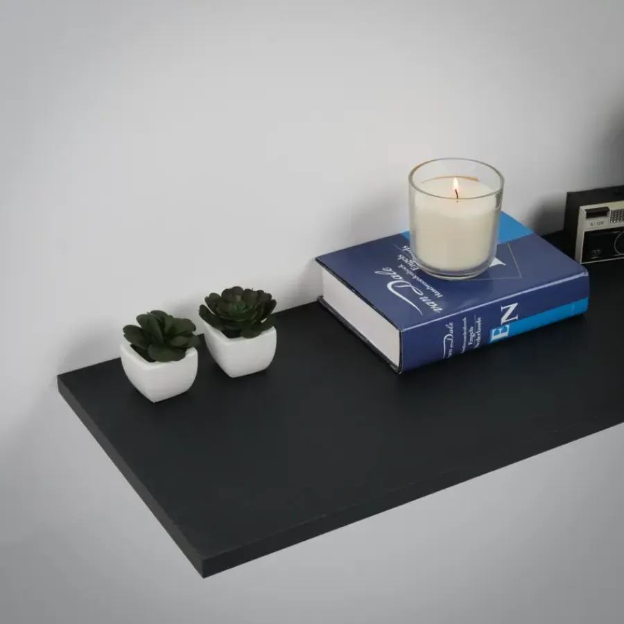 Geen Meubelpaneel zwart eiken ABS 240x40 cm 18 mm Sale