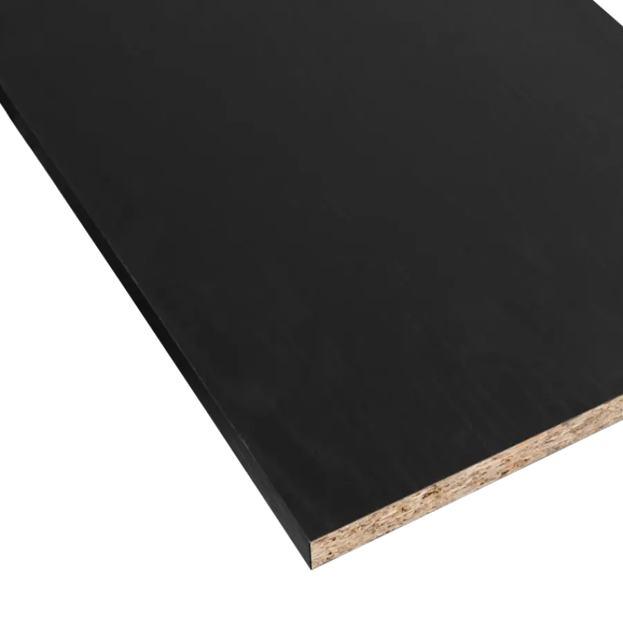Geen Meubelpaneel zwart eiken ABS 240x60 cm 18 mm Online