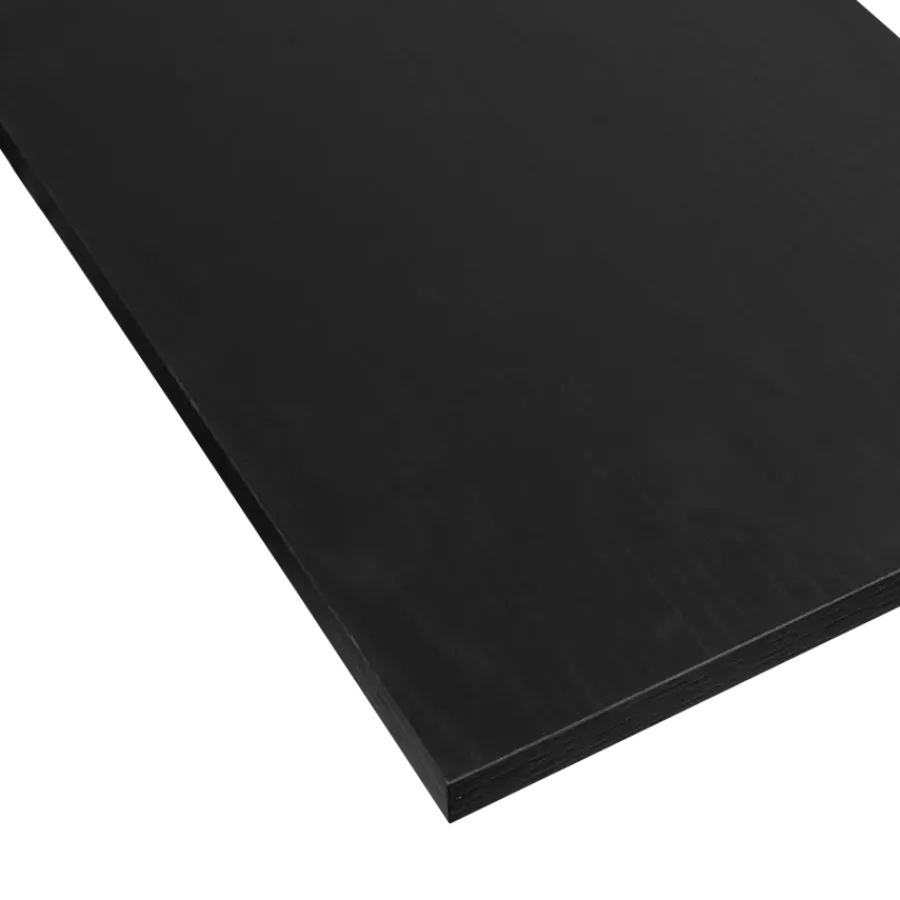 Geen Meubelpaneel zwart eiken ABS 120x30 cm 18 mm Outlet